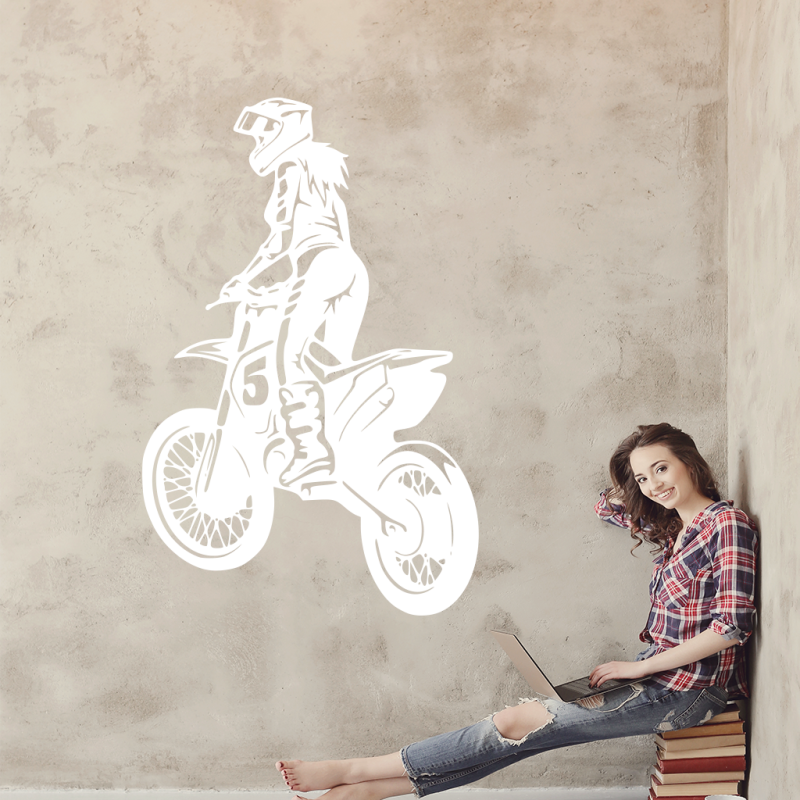 Samolepka Motocross Girl