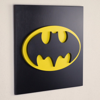 3D Dřevěná dekorace symbol Batmana