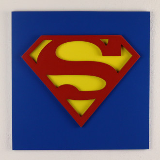3D Dřevěná dekorace symbol Supermana