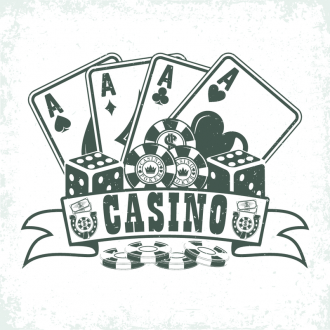 Samolepka Karty casino
