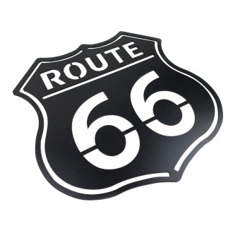 Dřevěná dekorace Route 66 černá