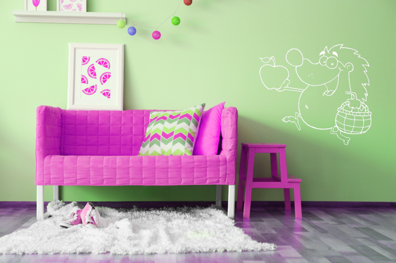 Samolepka Ježek s jablkem