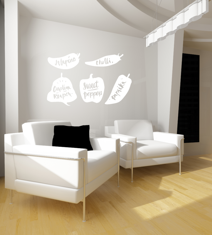 Samolepka Papričky obrázky