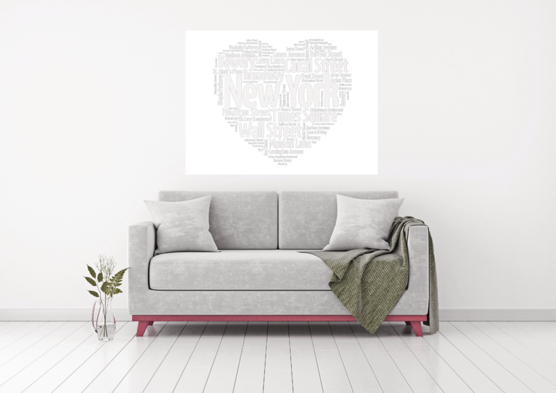 Samolepka Srdce nápisy