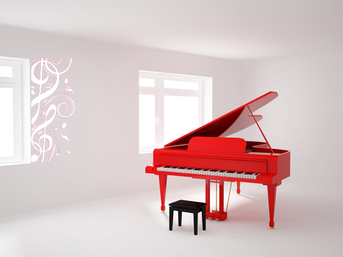 Samolepka V zajetí hudby