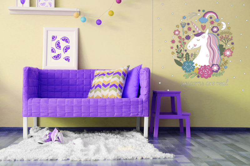 Barevný jednorožec