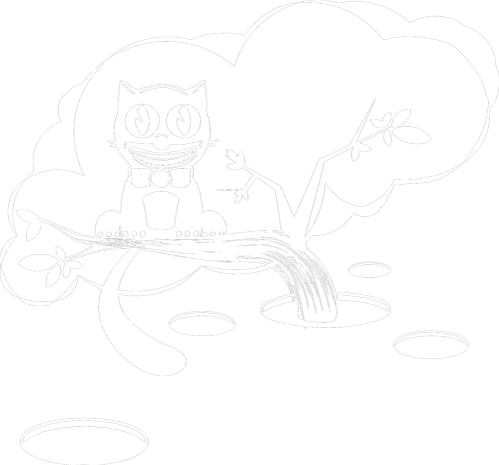 Samolepka Kočka na stromě