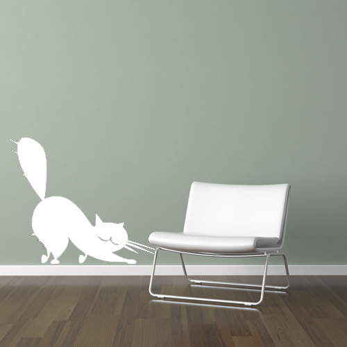 Samolepka Protahující se kočka
