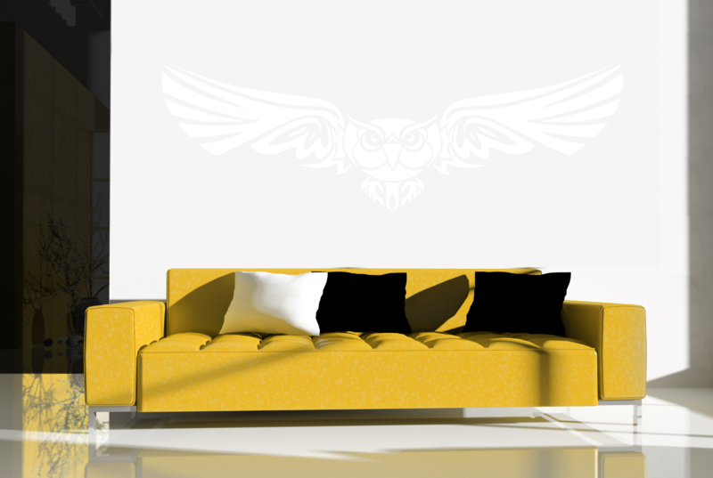 Samolepka na zeď - sova