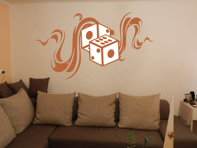 Samolepka na zeď Kostky