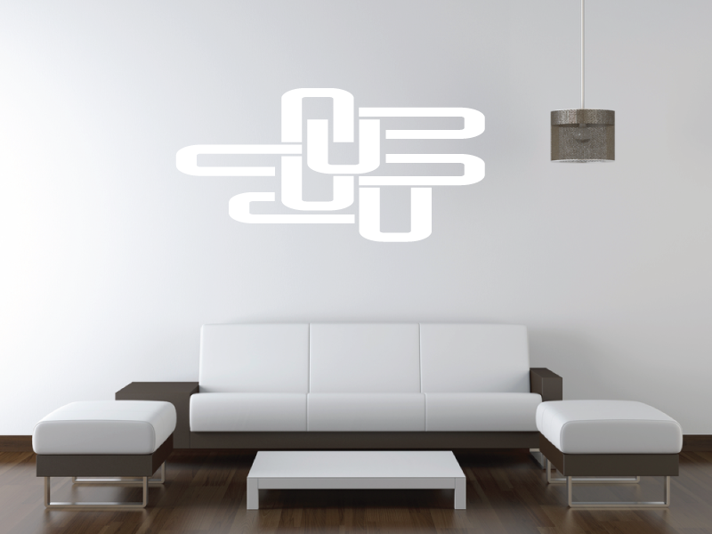 Samolepka na zeď Ú-motiv