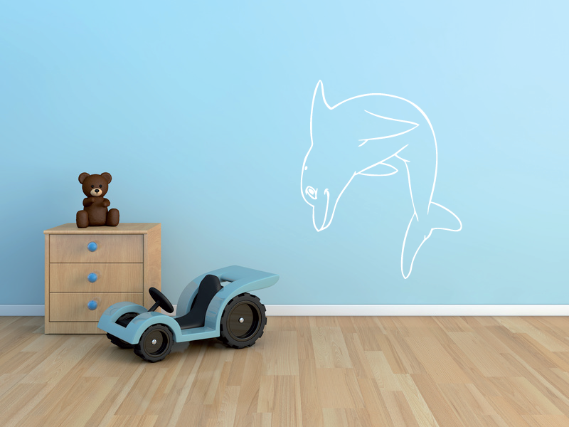 Samolepka na zeď Delfínek