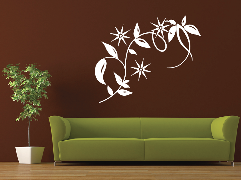 Samolepka na zeď Dekorační květina
