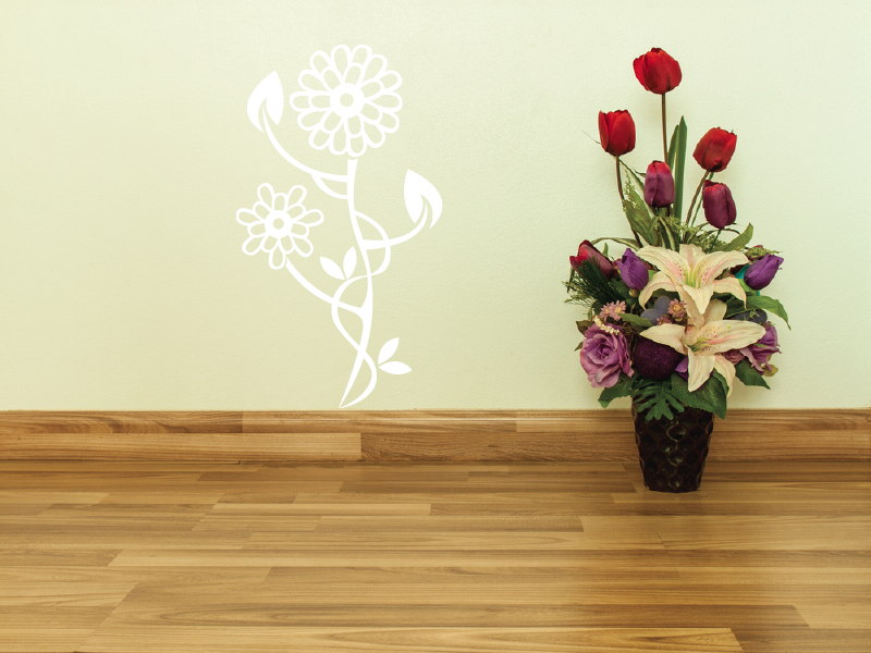 Samolepka na zeď Květinový motiv IV