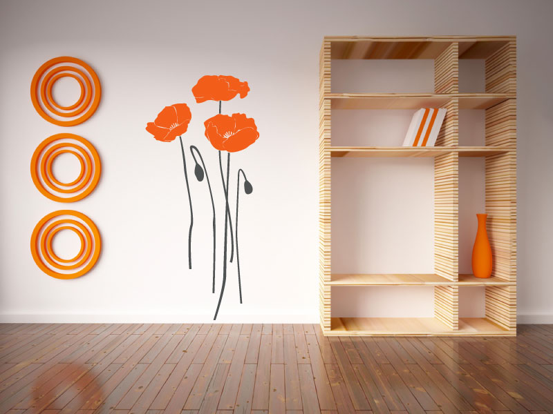 Samolepka na zeď Vlčí mák