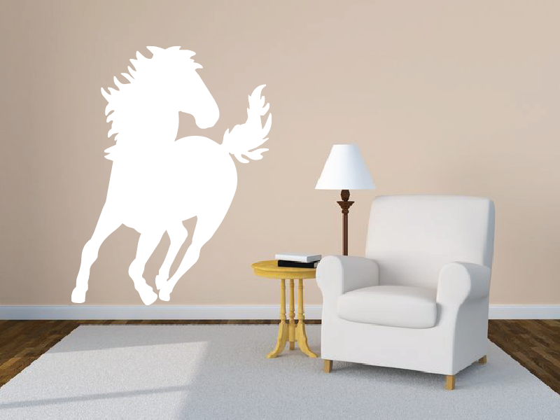 Samolepka na zeď Běžící hřebec