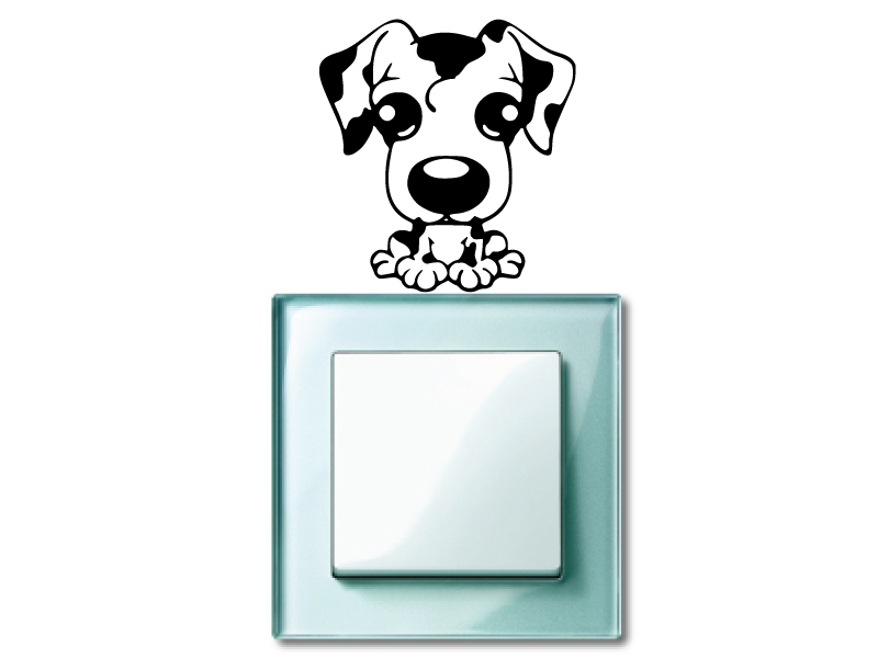 Samolepka na vypínač Pes