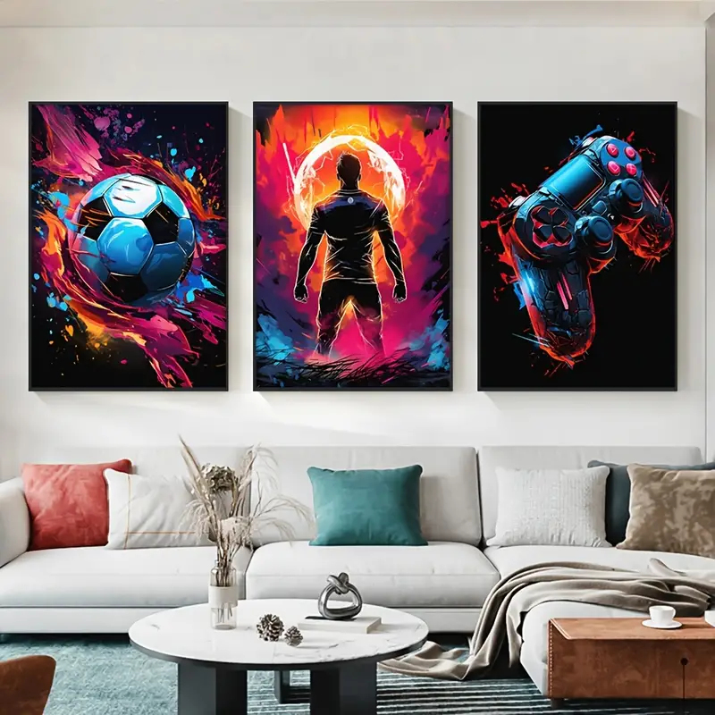 Obraz na plátne v ráme - Futbalista set - 40 x 60 cm