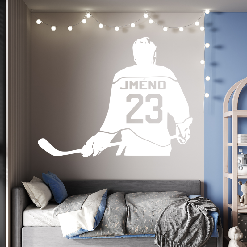 Samolepka Hokejista se jménem