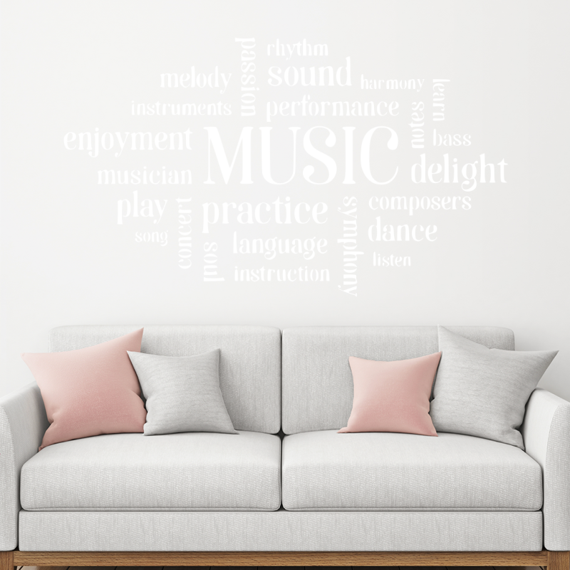 Samolepka Hudební vášeň