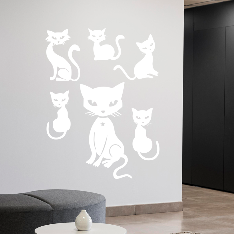 Samolepka Kočičí parta