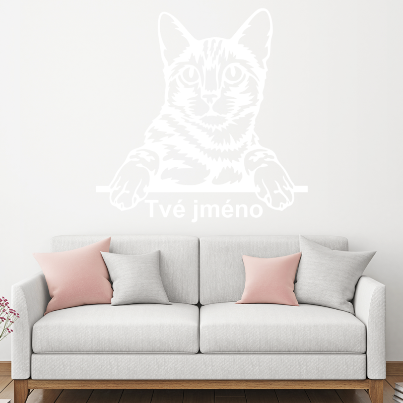 Samolepka Kočička s vlastním jménem
