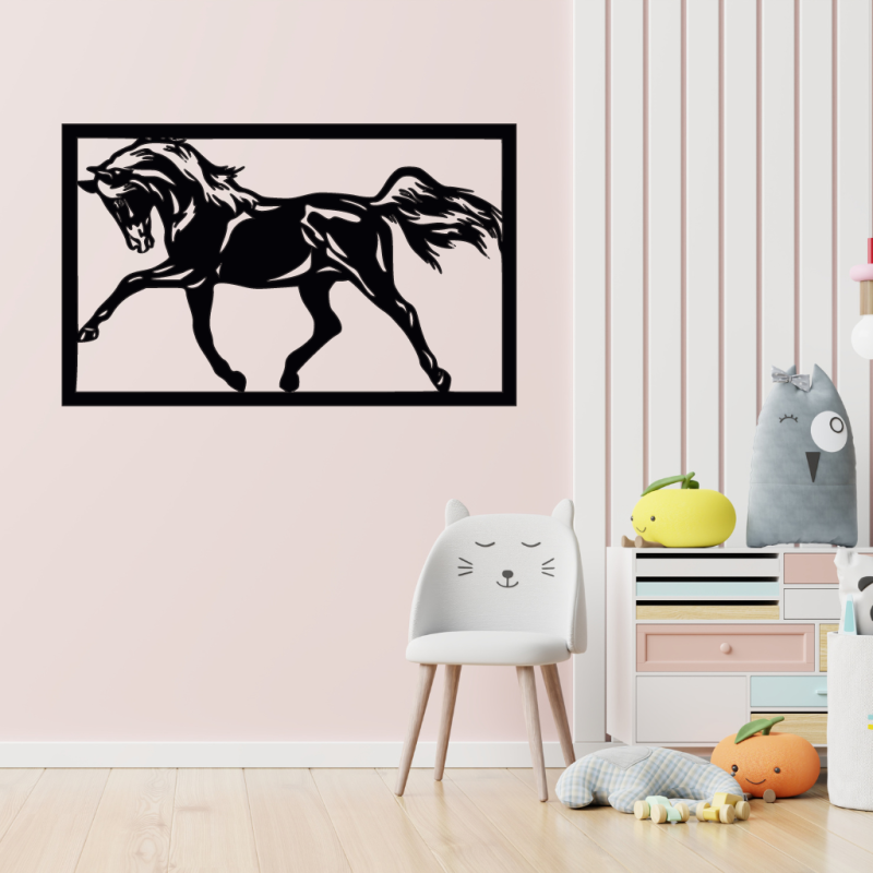 Samolepka Kůň v rámečku