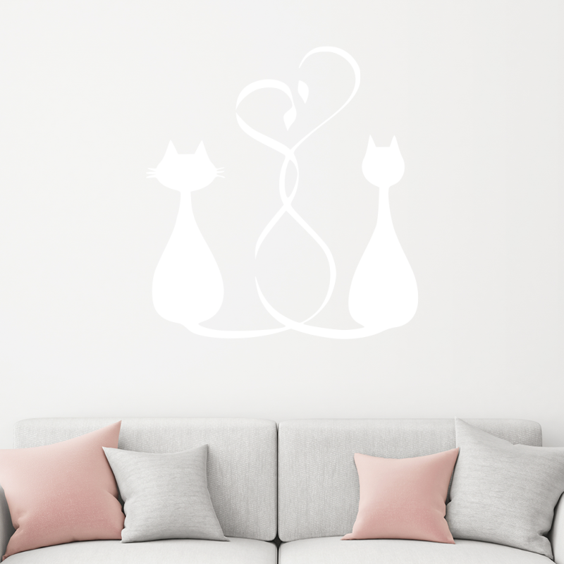 Samolepka Kočičí páreček