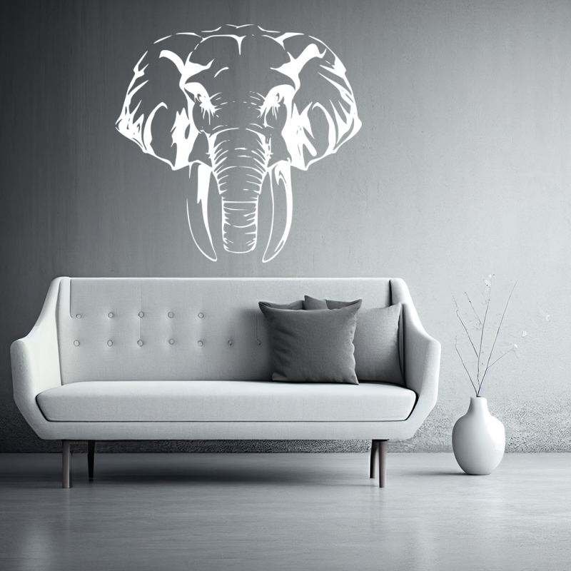Samolepka Hlava Slona