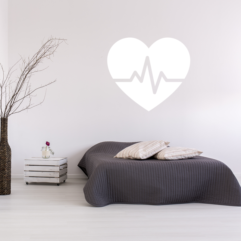 Samolepka Srdce tep