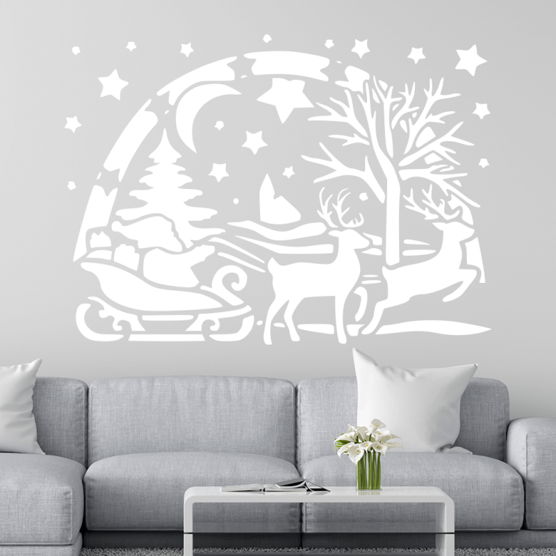 Samolepka Santa a soby