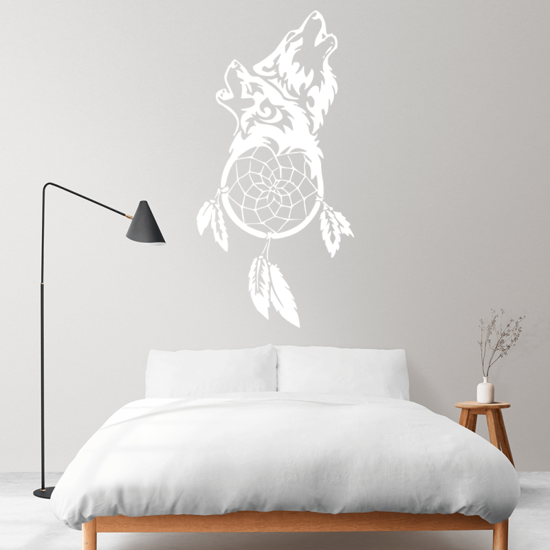 Samolepka Vlčí lapač snů