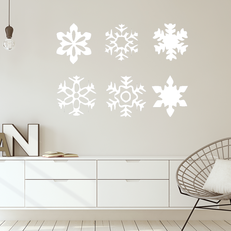 Samolepka Vločky sada