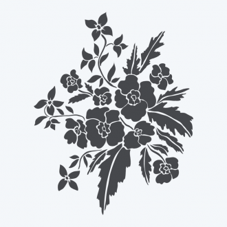 Samolepka Romantická květina