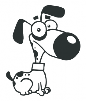 Samolepka Pejsek s velkým nosem