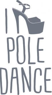 Samolepka I love pole dance