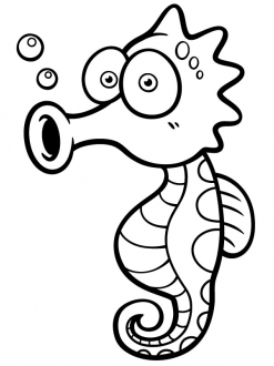 Samolepka Mořský koník 2