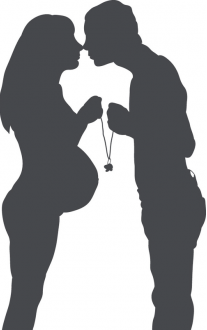 Samolepka Těhotenství