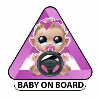 Baby on board -Holčička