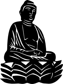 Samolepka Budha