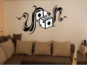 Samolepka na zeď Kostky