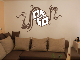 Samolepka na zeď Kostky