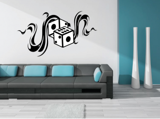 Samolepka na zeď Kostky