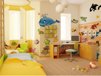 Samolepky na zeď Sada podmořský svět