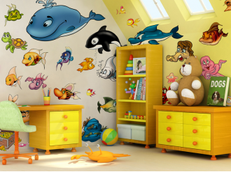 Samolepky na zeď Sada podmořský svět