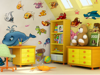 Samolepky na zeď Sada podmořský svět