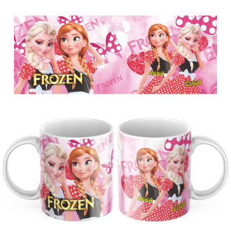 Plastový Hrníček Ledové Králoství Elsa a Anna