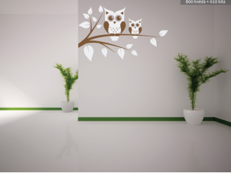 Samolepky na zeď Sovičky