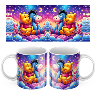 Keramický hrníček Medvídek Pooh a Ijáček 450ml