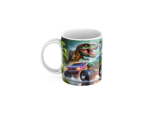 Keramický hrníček Dinosaurus a Monster Truck 450ml